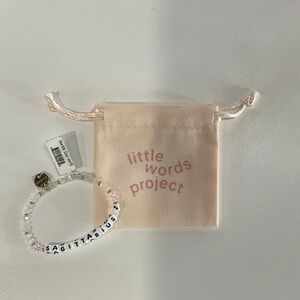 Little Words Project Sagittarius Bracelet - Pink and White
